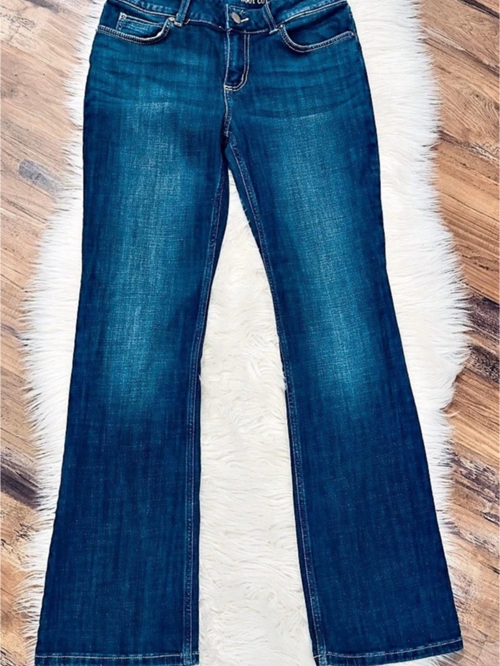 Wrangler Bootcut Jeans Women’s Dark Wash Mid Rise Western Cowboy Size 9